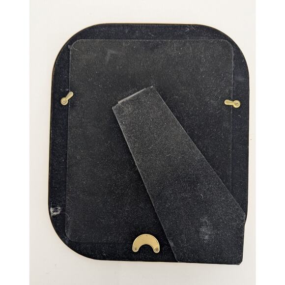 80's Picture Frame Easel Back Brass Gold Holds 8x10 New Old Stock Box Rectangle - Picture 3 of 3